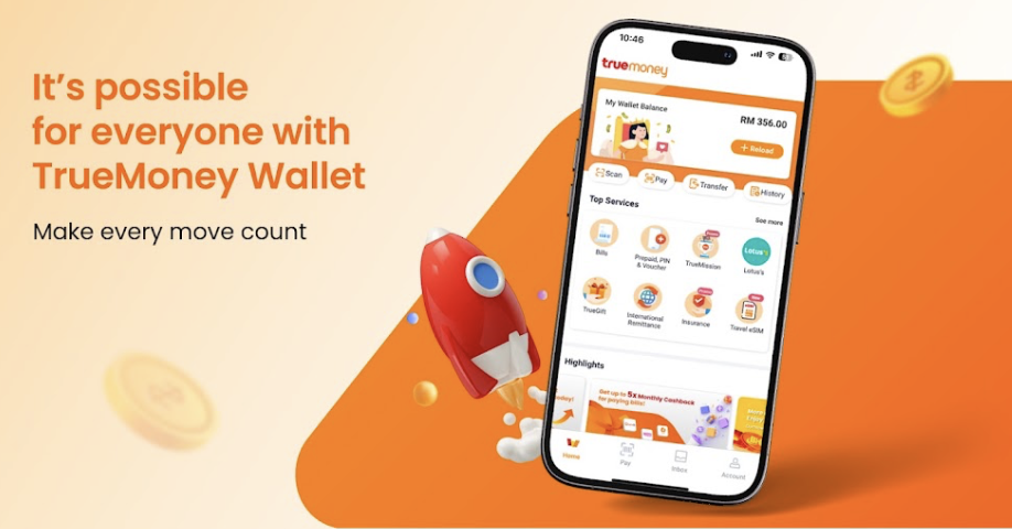 TrueMoney Wallet app in Chiang Mai